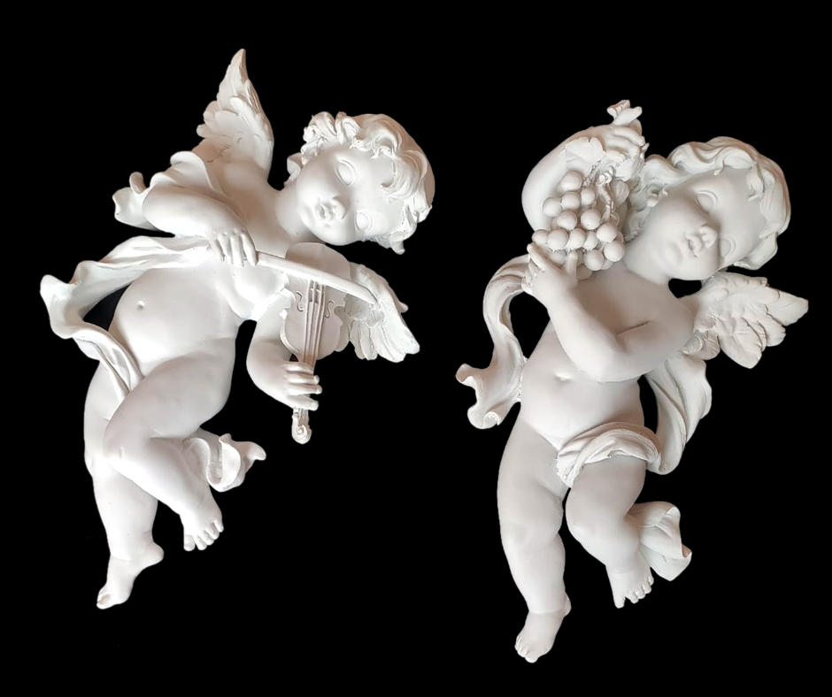 Wall Hanging Angels Polyresin Classic Showpiece
