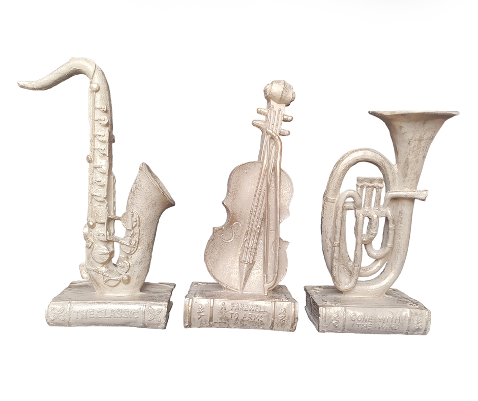 Musical Instruments Showpiece Polyresin