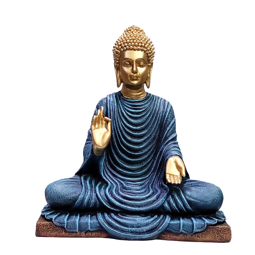 Meditating Lord Buddha Statue Murti Sculpture H- 40 cm