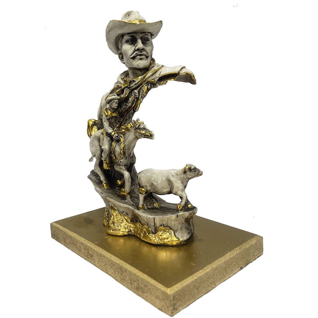 Abstract Man with Horse Statue Sculpture Figurine