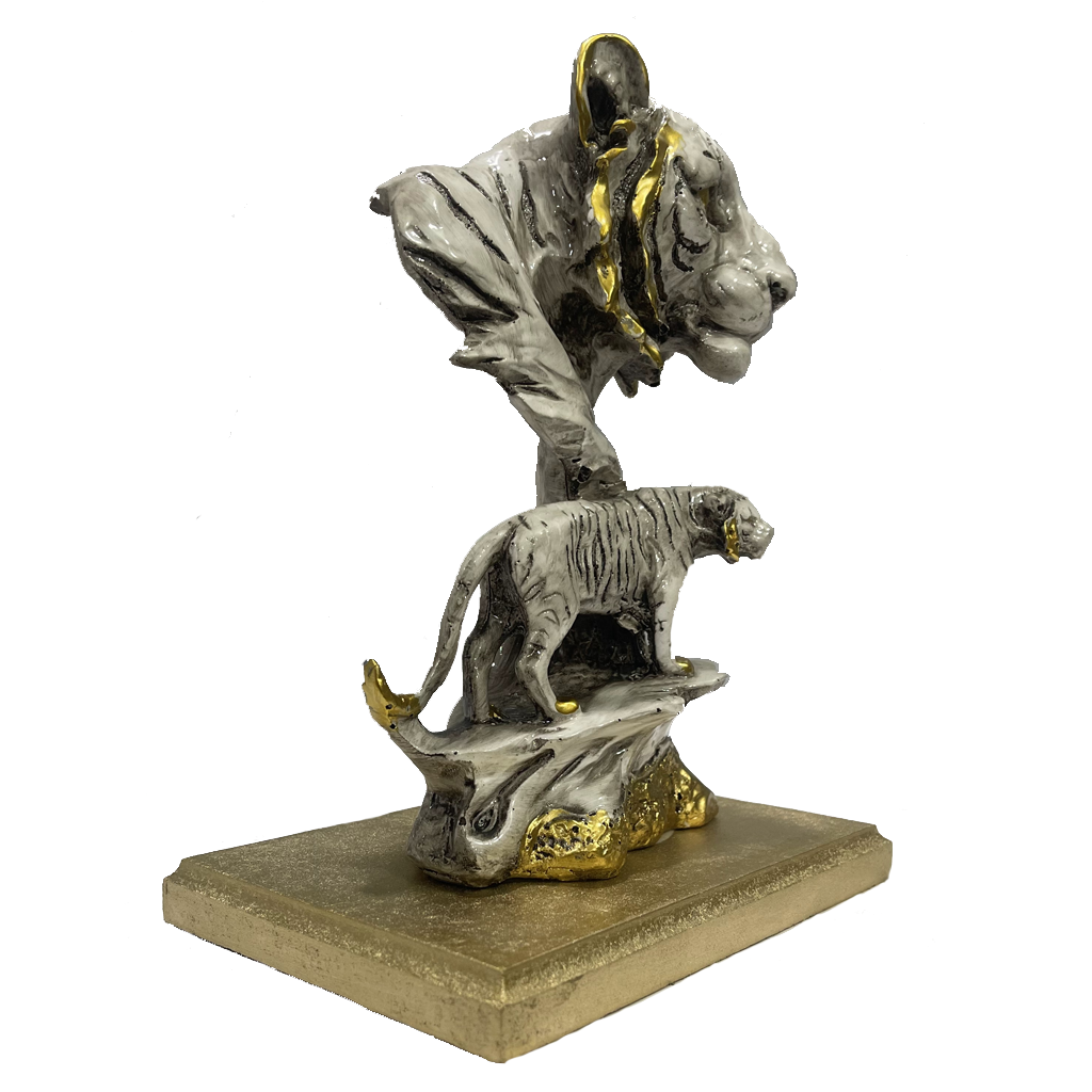 Abstract Idol with Tigers, Abstract Statue