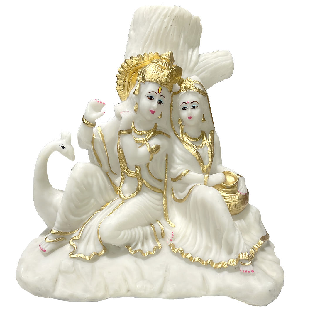 Radha Krishan Cute Marble Murti