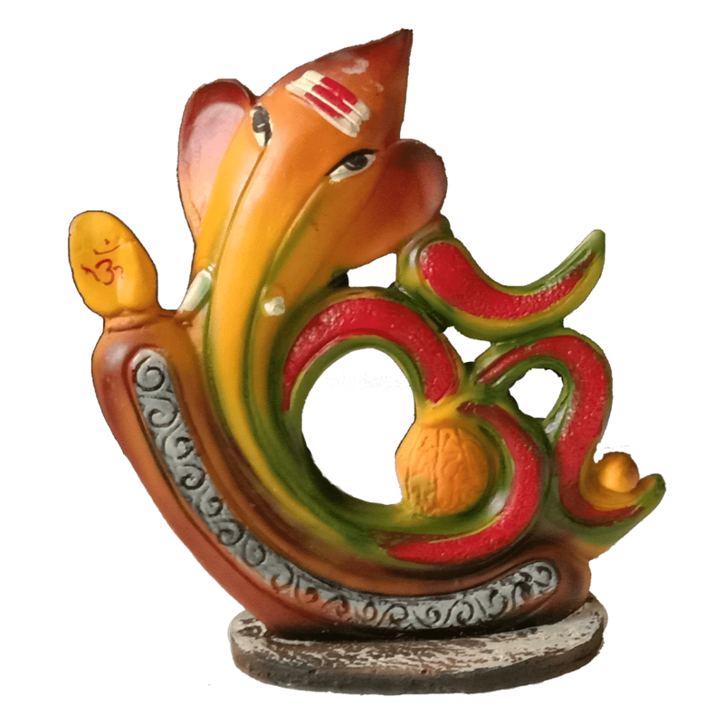 OM Ganesh Marble Modern Murti