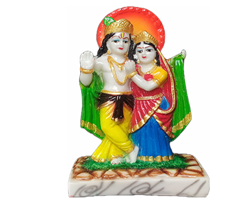 Radha Krishna Statue , h16cm cutncurve