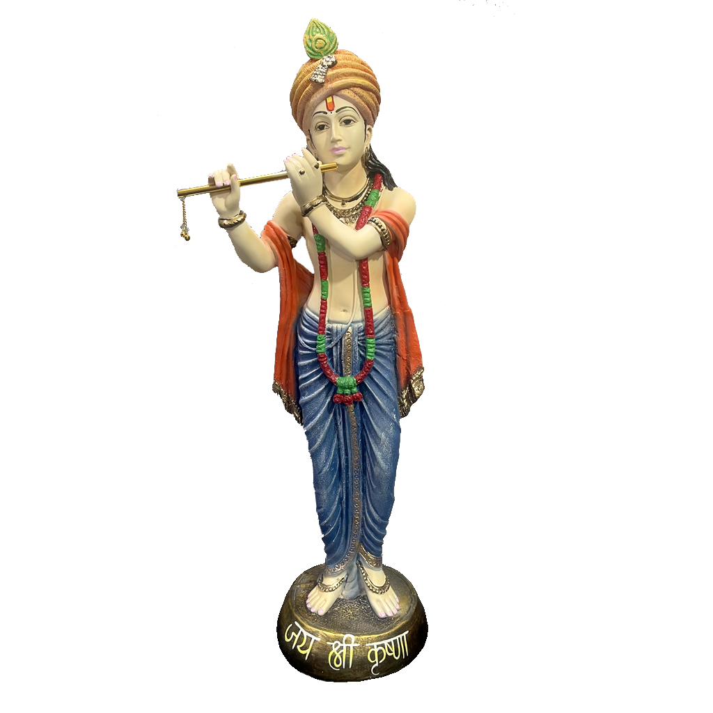 Standing Beautiful Krishna with Bansuri, Height-77 CM