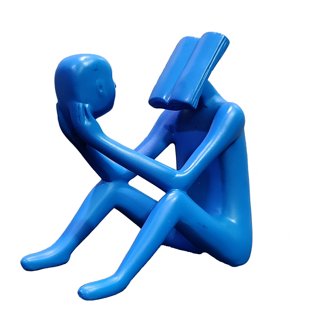 Immortals The Thinker Statue Abstract Man Reading a Book Decorative Showpiece - 21.5 cm