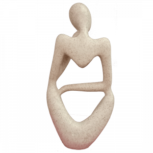 Thinker Lady Sculpture Figurines Statue Office Home Decor
