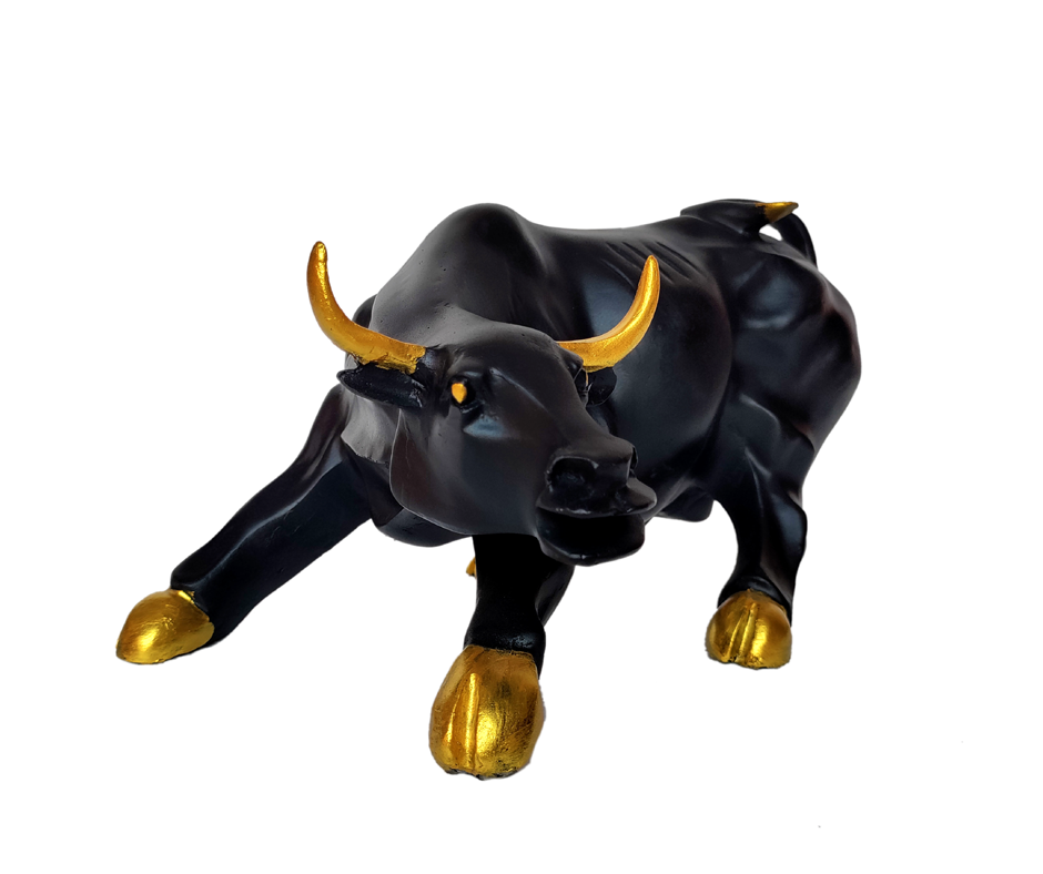 Bull Sculpture Stock Market Symbol Statue 