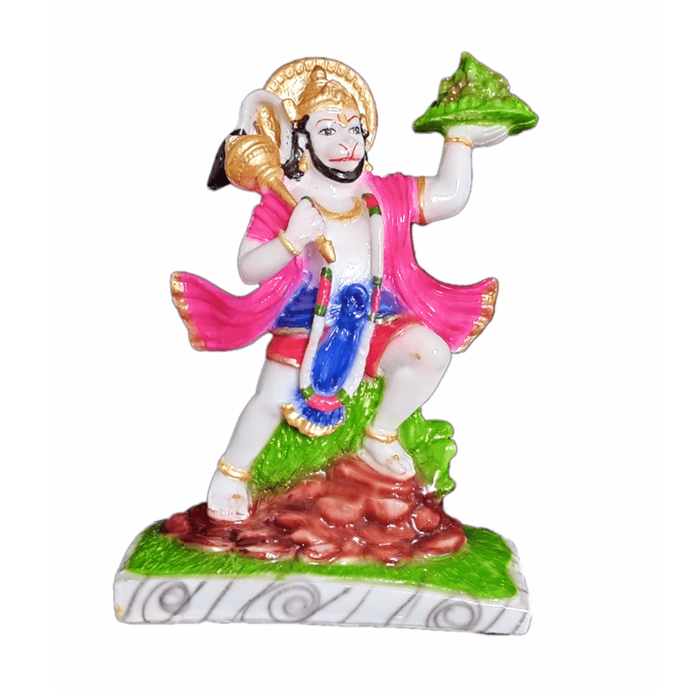 Hanuman Marble Idol for Home office Puja