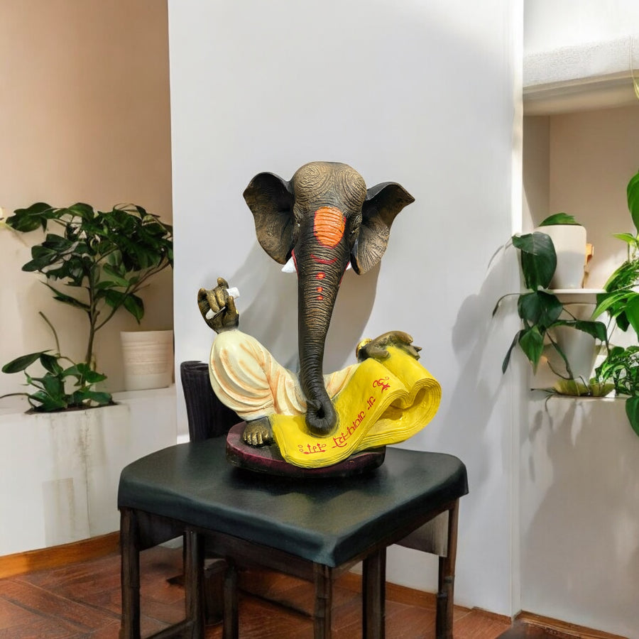 Modern Ganesh Idol, Resin Ganesh Statue, Modern Art Ganesha, Ganesh Idol for Home Decor, Resin Ganesh Murti, Ganpati Idol for Gift, Office Ganesh Idol, Decorative Ganesh Murti