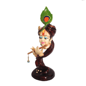 Curved Pankh Krishna Idol