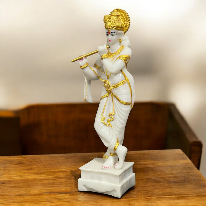 2ft krishan with basuri murti  looks marble