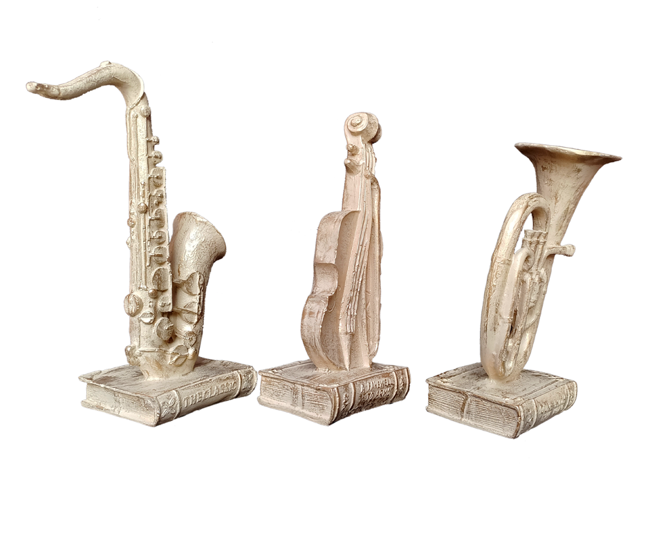 Musical Instruments Showpiece Polyresin