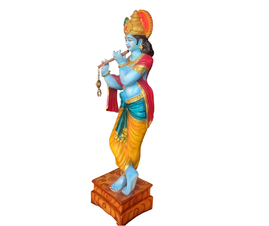 Standing Krishna with Bansuri Statue