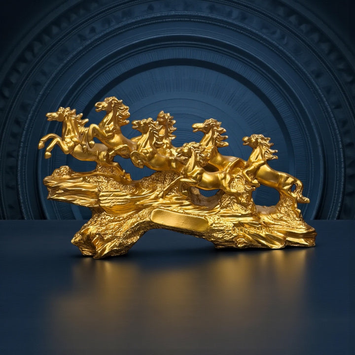 7 Running Horses Showpiece
7 running horses showpiece
golden 7 running horses statue
7 running horses vastu decor
running horses showpiece for home