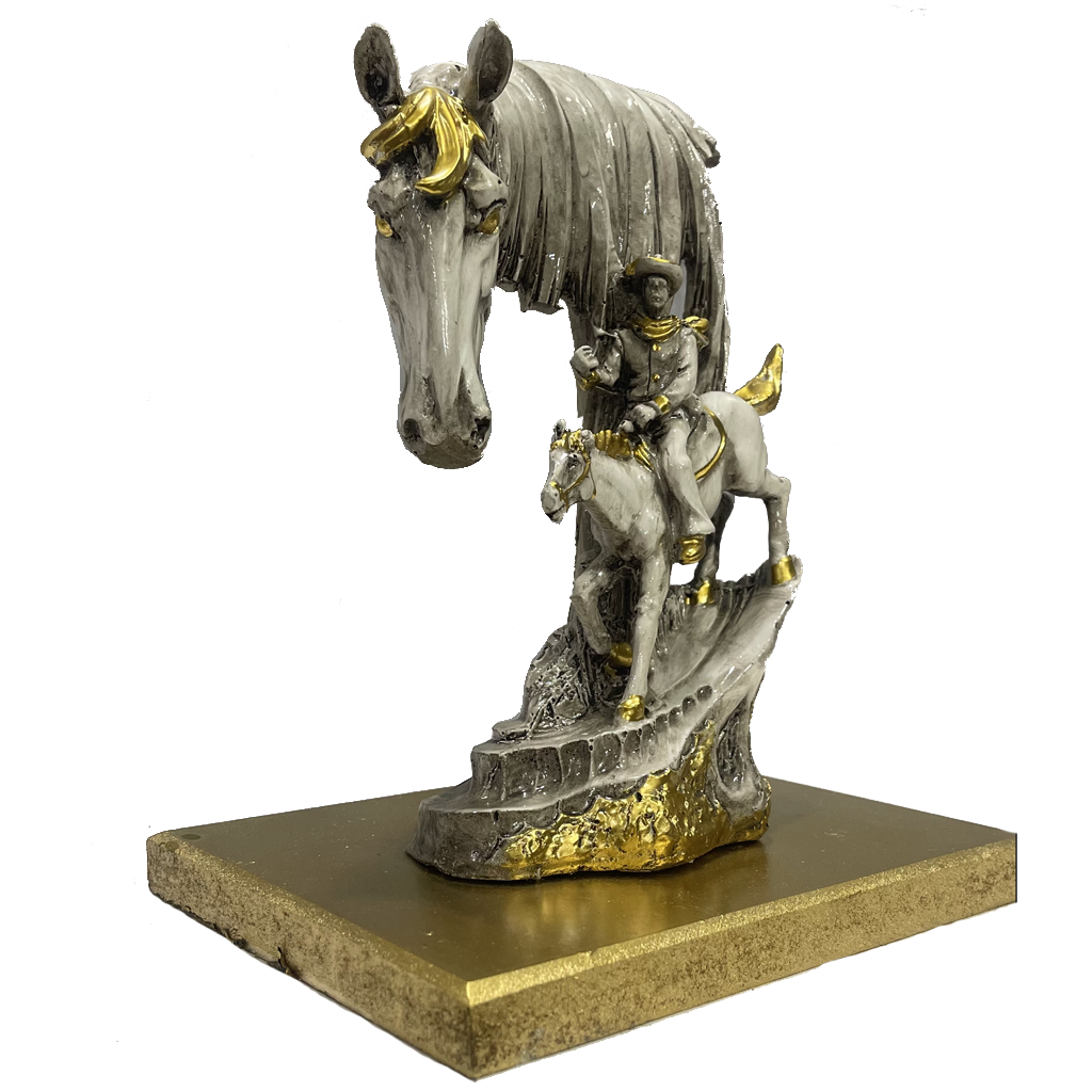Abstract Idol with Horse and Man