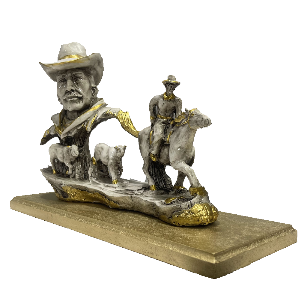 Abstract Man with Horse Table Decor 