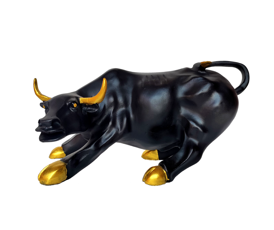 Bull Sculpture Stock Market Symbol Statue 