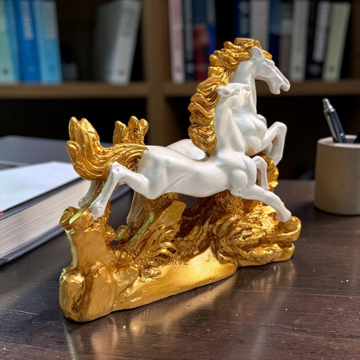 home decor showpiece, office decor showpiece, horse table decor, horse figurine for office, horse sculpture