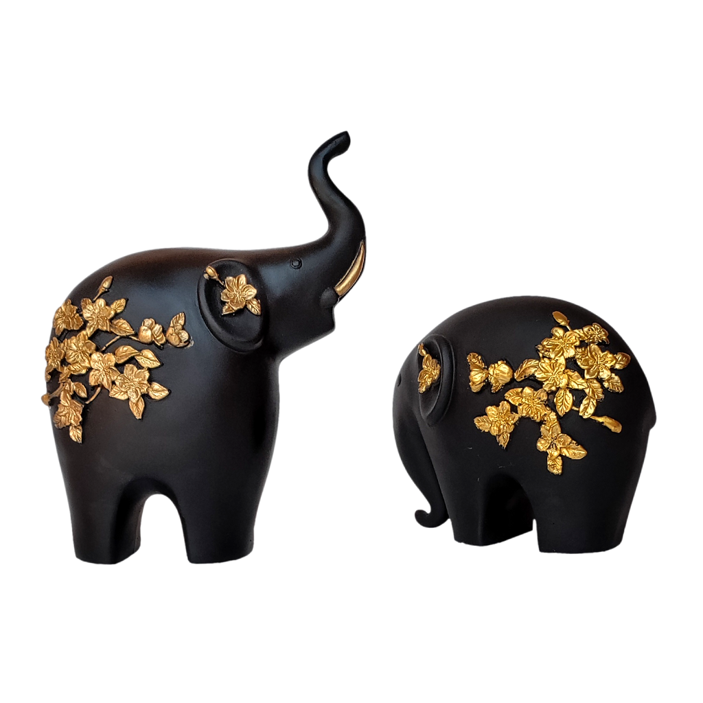 Pair of Beautiful Elephant Showpiece for Home Decor Best Gift for Couples H – 22 cm