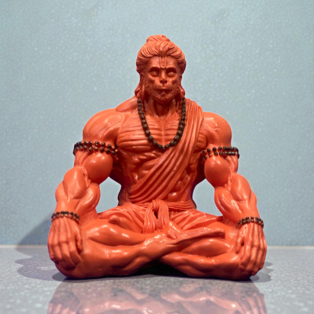 Hanuman idol 3 inch resin Hanuman statue sitting Hanuman murti car dashboard Hanuman idol mini Hanuman ji for car office desk Hanuman showpiece small Hanuman idol for home Hanuman ji resin figurine Hanuman murti for protection car interior god idol