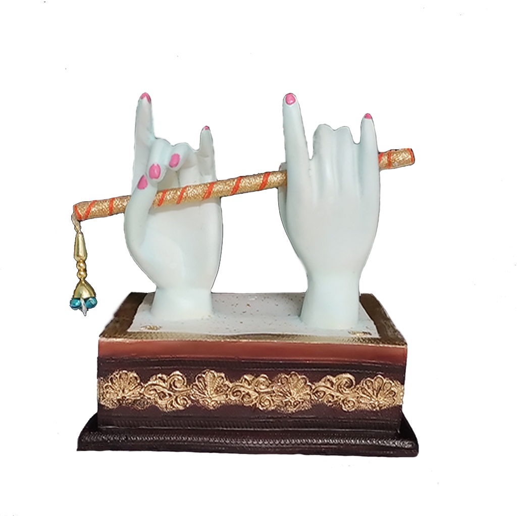 Krishna Ji Basuri Murti Beautiful Hath Basuri Sculpture H – 17.5 cm –  cutncurve