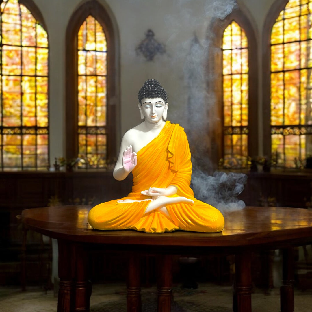 Resin 2 Feet Buddha Statue | Ideal for Living Room, Temple & Entrance Décor