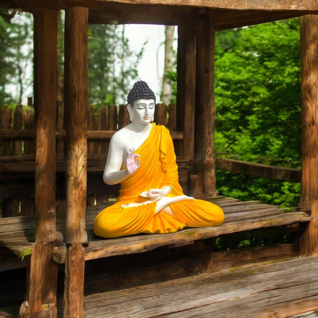 Resin 2 Feet Buddha Statue | Ideal for Living Room, Temple & Entrance Décor