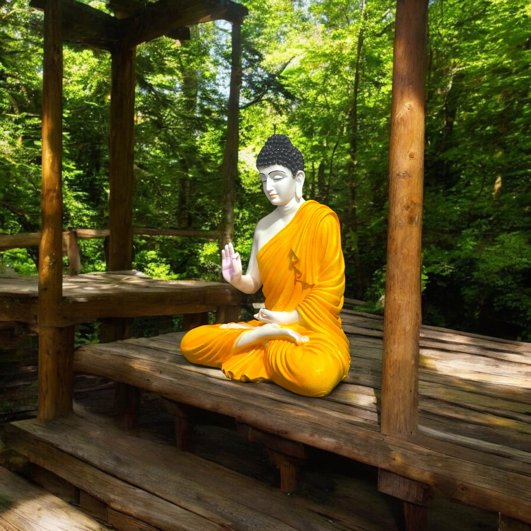 Resin 2 Feet Buddha Statue | Ideal for Living Room, Temple & Entrance Décor