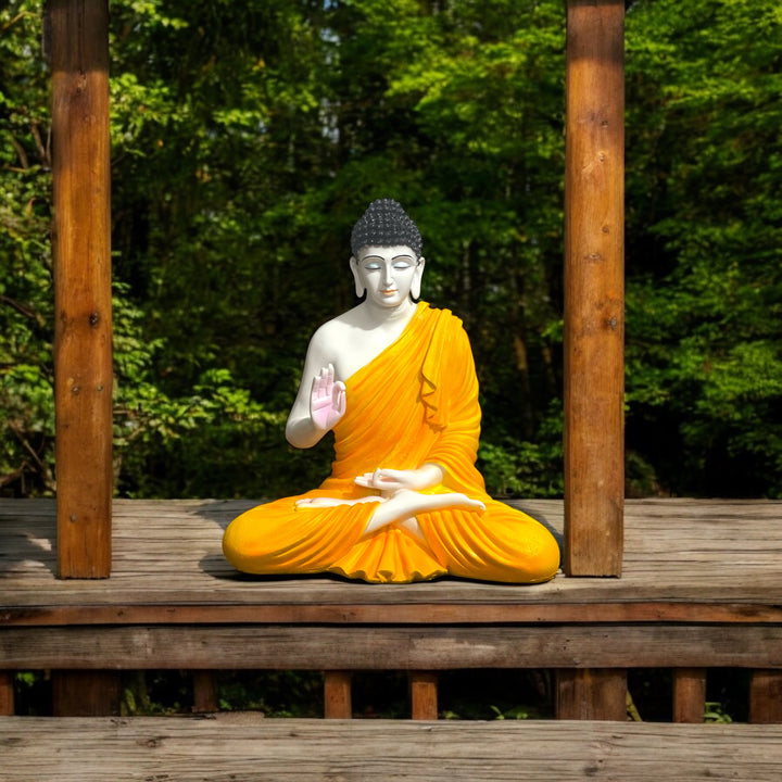 Resin 2 Feet Buddha Statue | Ideal for Living Room, Temple & Entrance Décor