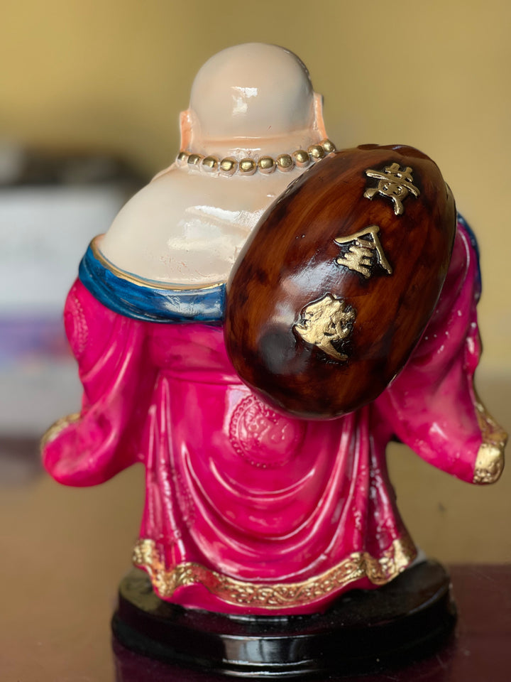 Laughing Buddha have Coin Pottly Statue Resin Figurine The Best Gift For Baby Shower H- 26 cm