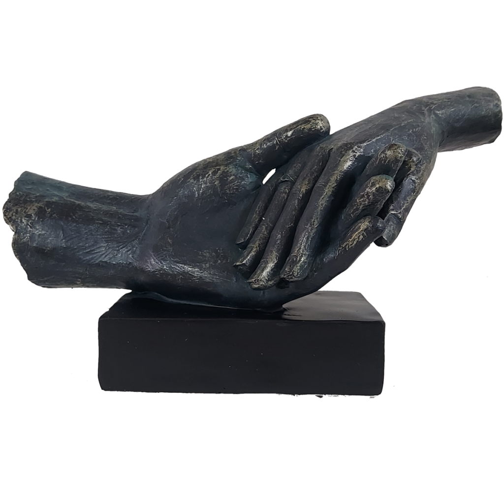 Wedding Proposal Engagement Couples  Hand in Hand Statue 