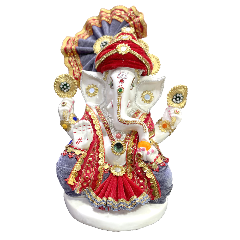 Lord Ganesh Idol With Costume vastra 