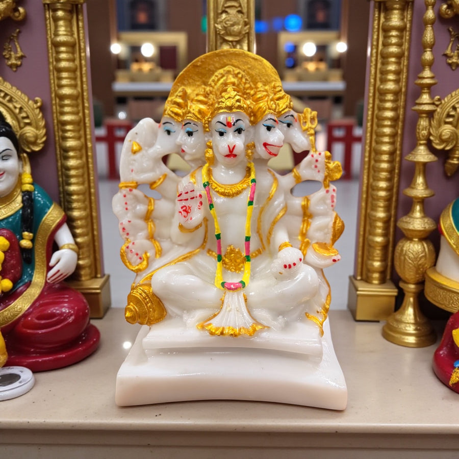 Hanuman marble statue
6 inch Hanuman murti
Composite marble Hanuman idol
Panchmukhi Hanuman statue
Hanuman temple idol
Hanuman decorative statue
Hanuman home decor idol
Small Hanuman murti
Hanuman gift idol