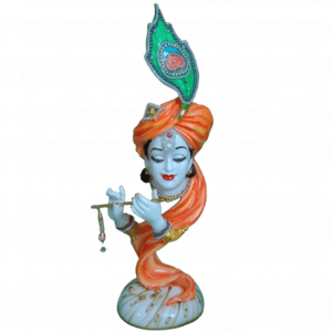 Pankh Krishan Curved Idol ,H- 54 cm