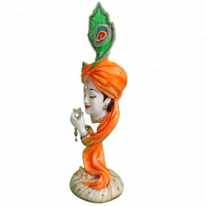 Pankh Krishan Curved Idol ,H- 54 cm