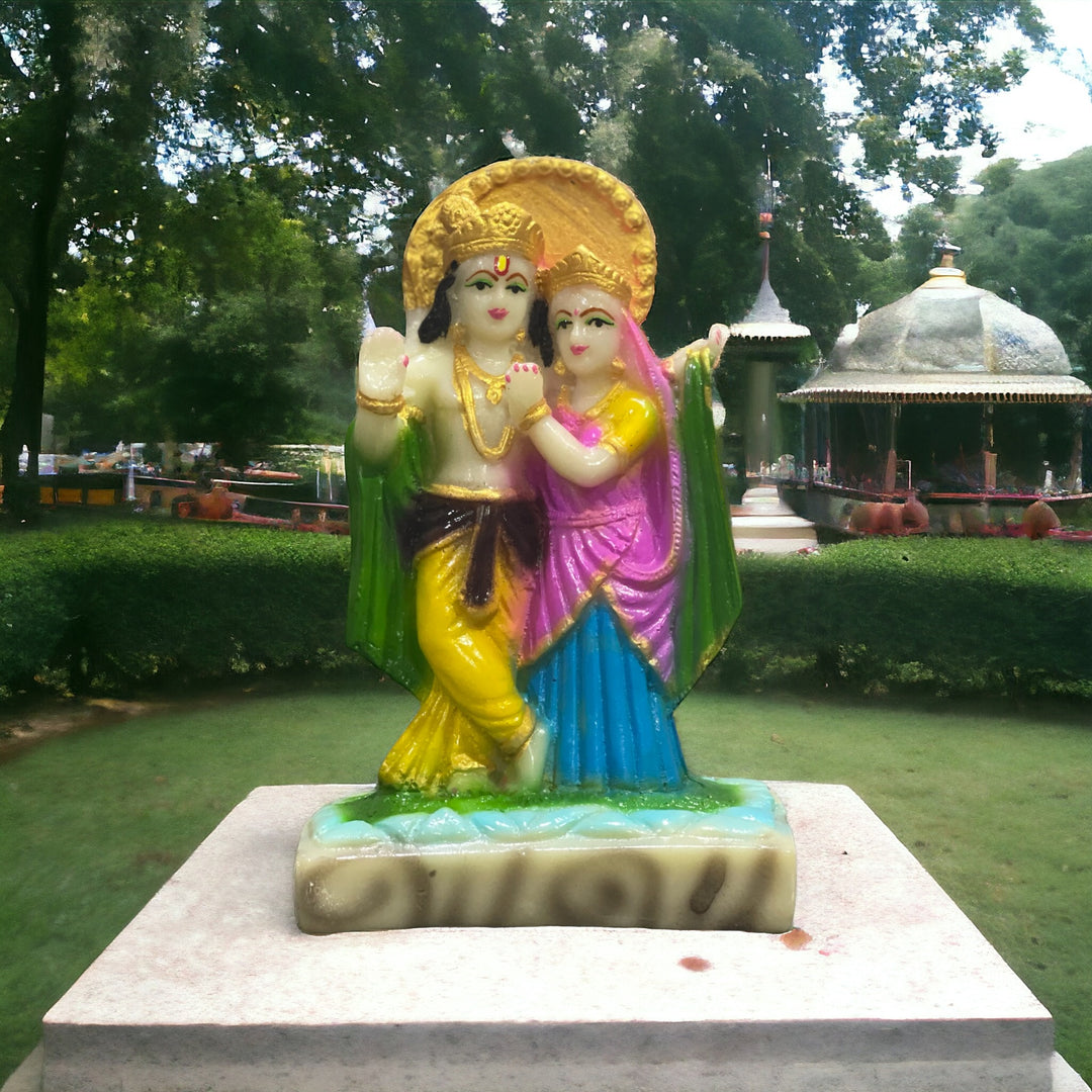 Radha Krishna Statue , h-16cm