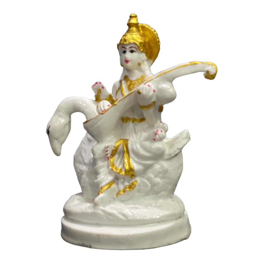 Ma Saraswati Marble Look Idol