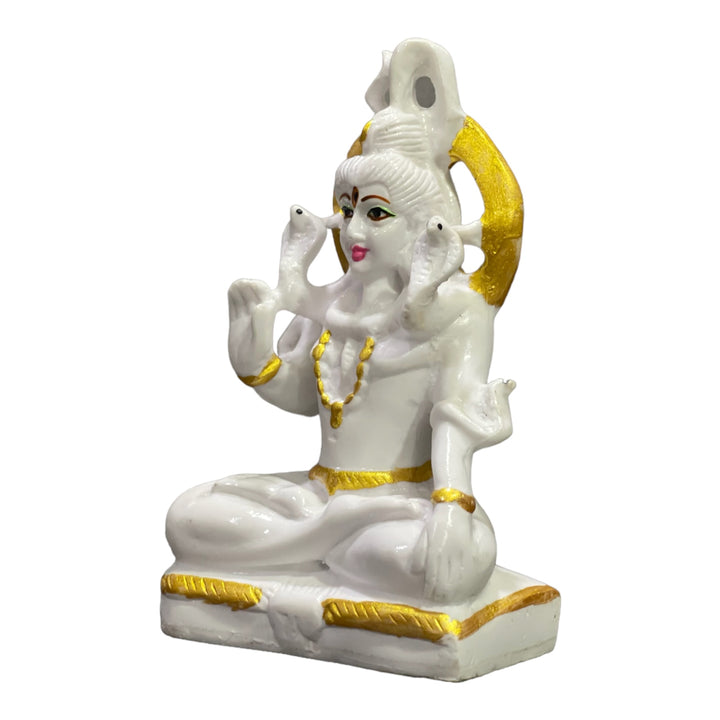 Shiv Samadhi Marble Look Idol