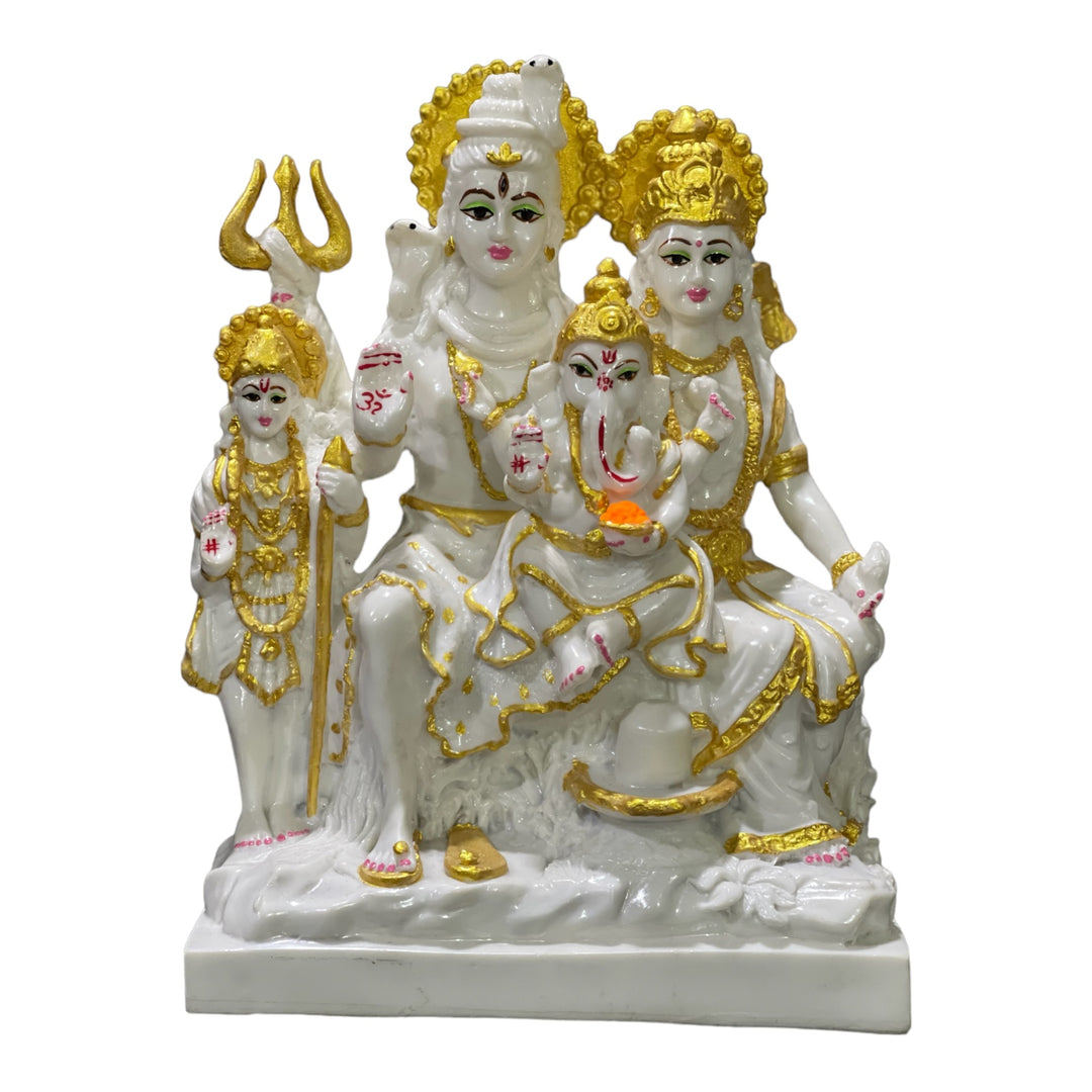 Shiv Parivar Marble Look Idol