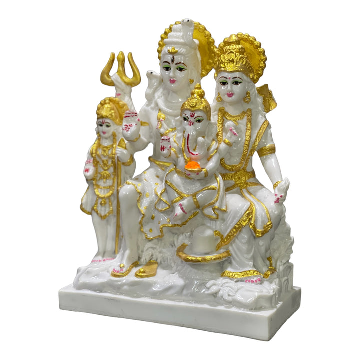 Shiv Parivar Marble Look Idol