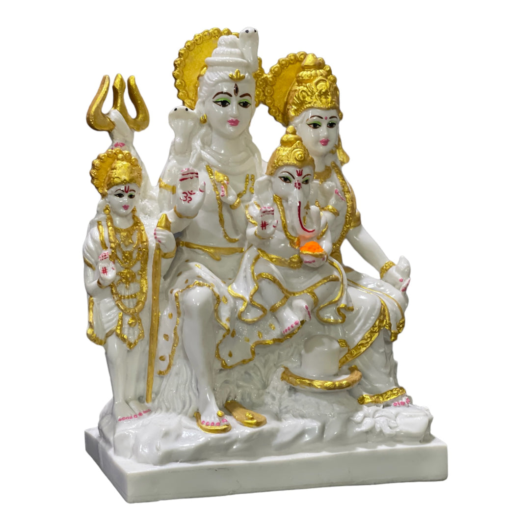 Shiv Parivar Marble Look Idol