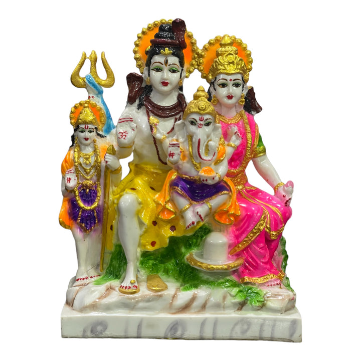 Shiv Parivar Marble Look Idol