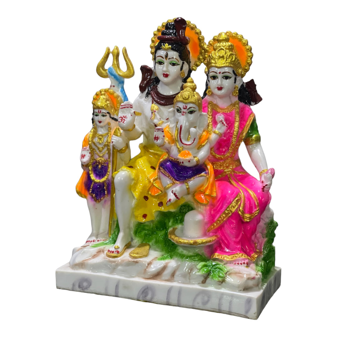 Shiv Parivar Marble Look Idol