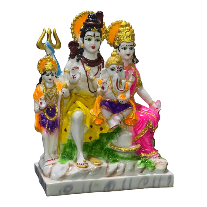 Shiv Parivar Marble Look Idol