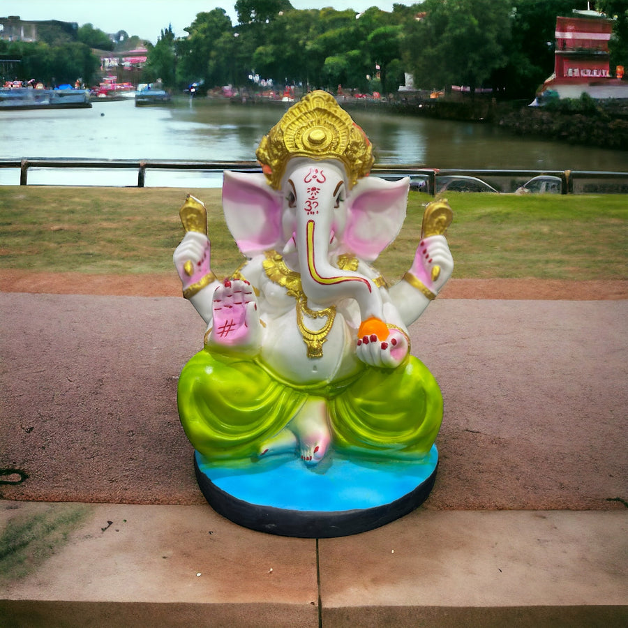 Lord Ganesha Marble Look Idol