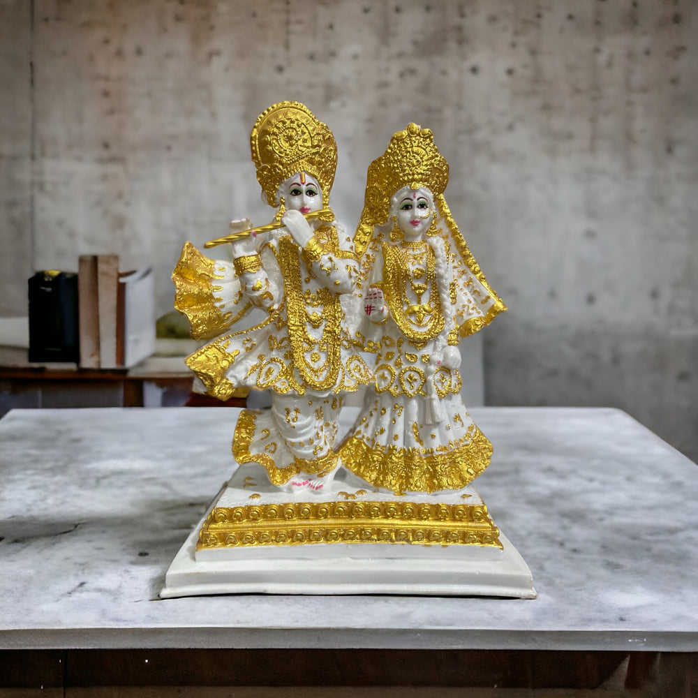 Lord Radha Krishan Marble Look Idol