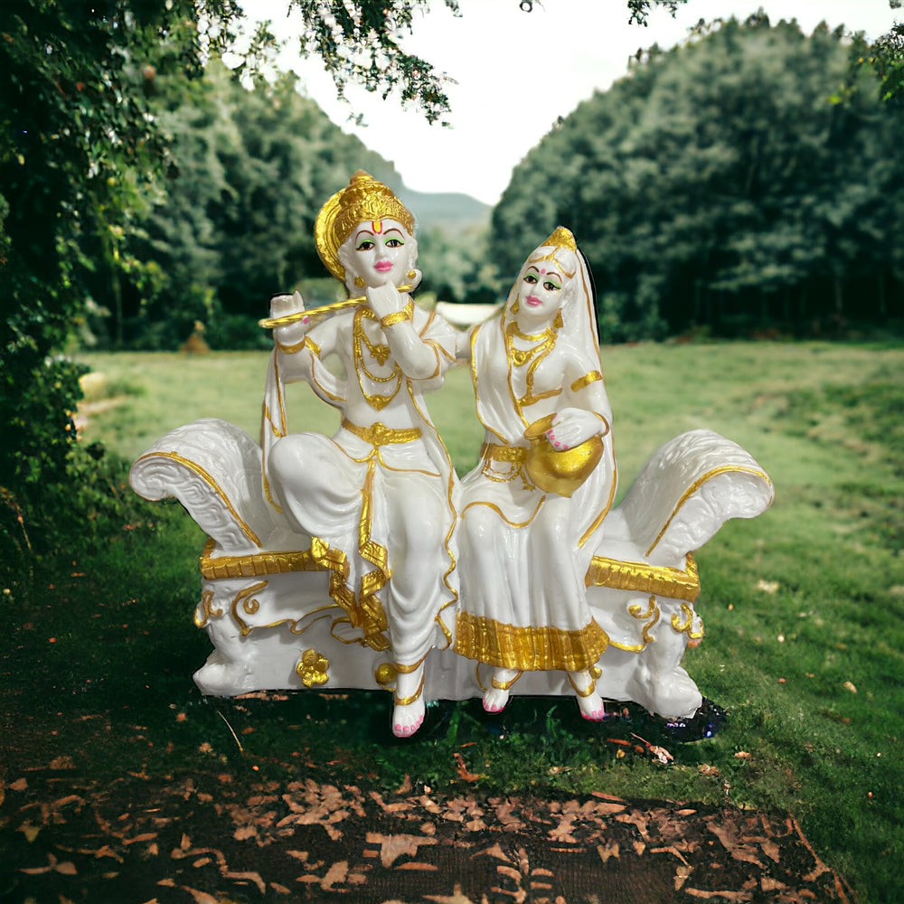 Radha Krishan Sitting On Sofa Idol