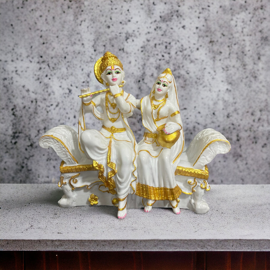 Radha Krishan Sitting On Sofa Idol