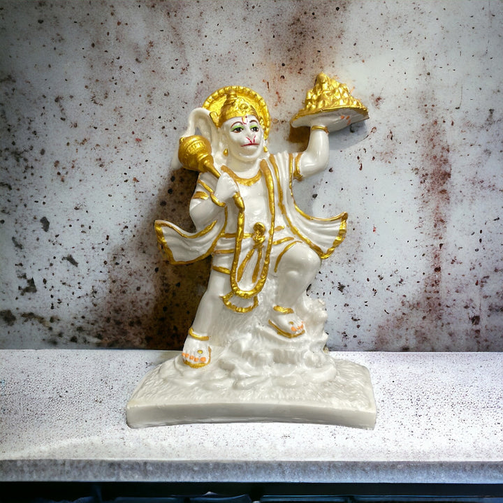 Lord Hanuman Marble Look Idol